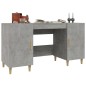vidaXL Escritorio de madera contrachapada gris hormigón 140x50x75 cm vidaXL Escritorio de madera contrachapada gris hormigón 140x50x75 cm