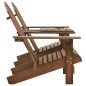 vidaXL Silla jardín Adirondack y mesita madera maciza de abeto marrón vidaXL Silla jardín Adirondack y mesita madera maciza de abeto marrón