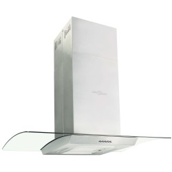 vidaXL Campana extractora de techo 90 cm acero inoxidable 756 m³/h LED