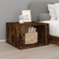 vidaXL Mesita de noche madera contrachapada roble ahumado 57x55x36 cm vidaXL Mesita de noche madera contrachapada roble ahumado 57x55x36 cm