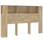 vidaXL Mueble cabecero color roble Sonoma 160x18,5x104,5 cm vidaXL Mueble cabecero color roble Sonoma 160x18,5x104,5 cm