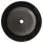 vidaXL Lavabo redondo de cerámica negro 41,5x13,5 cm vidaXL Lavabo redondo de cerámica negro 41,5x13,5 cm