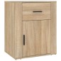 vidaXL Mesita de noche madera contrachapada roble sonoma 50x36x60 cm vidaXL Mesita de noche madera contrachapada roble sonoma 50x36x60 cm