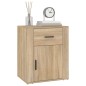vidaXL Mesita de noche madera contrachapada roble sonoma 50x36x60 cm vidaXL Mesita de noche madera contrachapada roble sonoma 50x36x60 cm