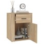 vidaXL Mesita de noche madera contrachapada roble sonoma 50x36x60 cm vidaXL Mesita de noche madera contrachapada roble sonoma 50x36x60 cm