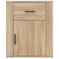 vidaXL Mesita de noche madera contrachapada roble sonoma 50x36x60 cm vidaXL Mesita de noche madera contrachapada roble sonoma 50x36x60 cm