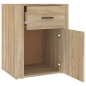 vidaXL Mesita de noche madera contrachapada roble sonoma 50x36x60 cm vidaXL Mesita de noche madera contrachapada roble sonoma 50x36x60 cm