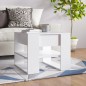 vidaXL Mesa de centro madera contrachapada blanco 55,5x55x45 cm vidaXL Mesa de centro madera contrachapada blanco 55,5x55x45 cm