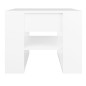 vidaXL Mesa de centro madera contrachapada blanco 55,5x55x45 cm vidaXL Mesa de centro madera contrachapada blanco 55,5x55x45 cm