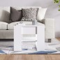 vidaXL Mesa de centro madera contrachapada blanco 55,5x55x45 cm vidaXL Mesa de centro madera contrachapada blanco 55,5x55x45 cm