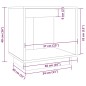 vidaXL Mesita de noche de madera maciza de pino negro 40x30x40 cm vidaXL Mesita de noche de madera maciza de pino negro 40x30x40 cm