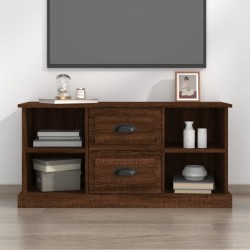 vidaXL Mueble de TV madera contrachapada marrón roble 99,5x35,5x48 cm