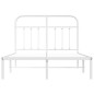 vidaXL Estructura de cama de metal con cabecero blanca 120x190 cm vidaXL Estructura de cama de metal con cabecero blanca 120x190 cm