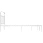 vidaXL Estructura de cama de metal con cabecero blanca 120x190 cm vidaXL Estructura de cama de metal con cabecero blanca 120x190 cm