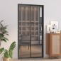 vidaXL Puerta interior vidrio EGS y aluminio negro 102,5x201,5 cm vidaXL Puerta interior vidrio EGS y aluminio negro 102,5x201,5 cm