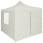 vidaXL Carpa plegable profesional con 4 paredes acero color crema 2x2m vidaXL Carpa plegable profesional con 4 paredes acero color crema 2x2m
