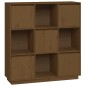 vidaXL Aparador alto madera maciza de pino marrón miel 110,5x35x117 cm vidaXL Aparador alto madera maciza de pino marrón miel 110,5x35x117 cm