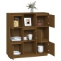 vidaXL Aparador alto madera maciza de pino marrón miel 110,5x35x117 cm vidaXL Aparador alto madera maciza de pino marrón miel 110,5x35x117 cm