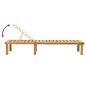 vidaXL Tumbona de jardín con mesa de madera de pino impregnada