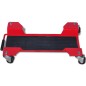 vidaXL Plataforma rodante dolly para motocicletas roja