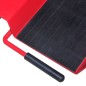 vidaXL Plataforma rodante dolly para motocicletas roja