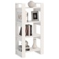 vidaXL Estantería/divisor espacios madera maciza blanco 60x35x125 cm vidaXL Estantería/divisor espacios madera maciza blanco 60x35x125 cm