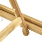 vidaXL Tumbona de jardín con mesa de madera de pino impregnada