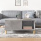 vidaXL Mesa de centro madera contrachapada gris hormigón 80x80x36,5 cm vidaXL Mesa de centro madera contrachapada gris hormigón 80x80x36,5 cm