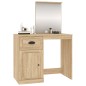 vidaXL Tocador espejo madera contrachapada roble Sonoma 90x50x132,5cm vidaXL Tocador espejo madera contrachapada roble Sonoma 90x50x132,5cm