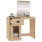 vidaXL Tocador espejo madera contrachapada roble Sonoma 90x50x132,5cm vidaXL Tocador espejo madera contrachapada roble Sonoma 90x50x132,5cm