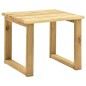 vidaXL Tumbona de jardín con mesa de madera de pino impregnada