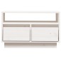 vidaXL Mueble de TV de madera maciza de pino blanco 60x35x37 cm vidaXL Mueble de TV de madera maciza de pino blanco 60x35x37 cm