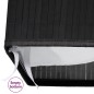 vidaXL Cesto de la ropa sucia de bambú 2 secciones negro 72 l