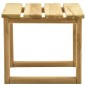 vidaXL Tumbona de jardín con mesa de madera de pino impregnada