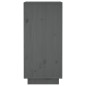 vidaXL Aparador 2 uds madera maciza de pino gris 31,5x34x75 cm vidaXL Aparador 2 uds madera maciza de pino gris 31,5x34x75 cm