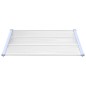 vidaXL Marquesina puerta policarbonato gris y transparente 122x90 cm vidaXL Marquesina puerta policarbonato gris y transparente 122x90 cm