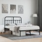 vidaXL Estructura de cama con cabecero metal negro 120x200 cm vidaXL Estructura de cama con cabecero metal negro 120x200 cm