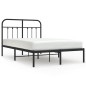 vidaXL Estructura de cama con cabecero metal negro 120x200 cm vidaXL Estructura de cama con cabecero metal negro 120x200 cm
