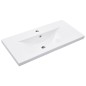 vidaXL Estructura de baño con lavabo incorporado hierro blanco vidaXL Estructura de baño con lavabo incorporado hierro blanco