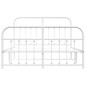 vidaXL Estructura cama metal cabecero y pie de cama blanco 140x190 cm vidaXL Estructura cama metal cabecero y pie de cama blanco 140x190 cm