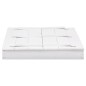 vidaXL Arenero infantil de madera de abeto blanco 95x90x15 cm vidaXL Arenero infantil de madera de abeto blanco 95x90x15 cm