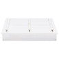vidaXL Arenero infantil de madera de abeto blanco 95x90x15 cm vidaXL Arenero infantil de madera de abeto blanco 95x90x15 cm
