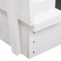 vidaXL Arenero infantil de madera de abeto blanco 95x90x15 cm vidaXL Arenero infantil de madera de abeto blanco 95x90x15 cm