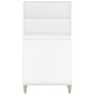 vidaXL Aparador alto madera contrachapada blanco brillo 60x36x110 cm vidaXL Aparador alto madera contrachapada blanco brillo 60x36x110 cm