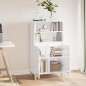 vidaXL Aparador alto madera contrachapada blanco brillo 60x36x110 cm vidaXL Aparador alto madera contrachapada blanco brillo 60x36x110 cm