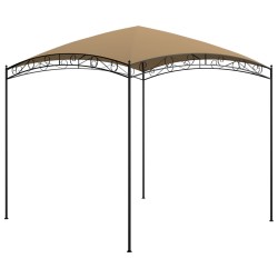vidaXL Cenador gris taupé 3x3x2,65 m 180 g/m²