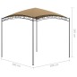 vidaXL Cenador gris taupé 3x3x2,65 m 180 g/m² vidaXL Cenador gris taupé 3x3x2,65 m 180 g/m²