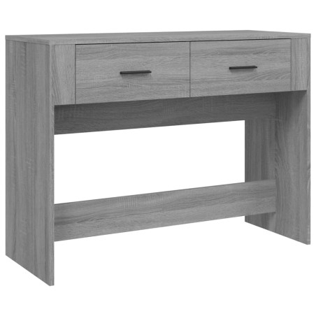 vidaXL Mesa consola madera contrachapada gris Sonoma 100x39x75 cm
