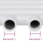 vidaXL Radiador toallero de baño recto 600 x 1160 mm