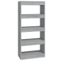 vidaXL Estantería madera contrachapada gris Sonoma 60x30x135 cm vidaXL Estantería madera contrachapada gris Sonoma 60x30x135 cm